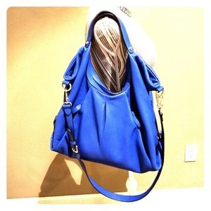 Vince Camuto blue leather hobo bag